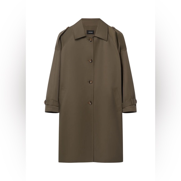 Serrano Jackets & Blazers - SERRANO Olive Green Trench Coat l Small l NWT — CURRENTLY ONLINE FOR FULL PRICE